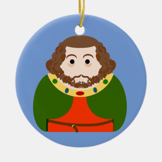 King John of England Keramik Ornament (Vorne)