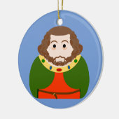 King John of England Keramik Ornament (Links)