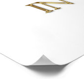 King John Quote (Gold Edition) Poster (Ecke)