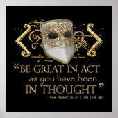 King John Quote (Gold Edition) Poster (Vorne)