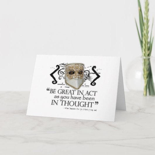 King John Quote Karte (Vorderseite)