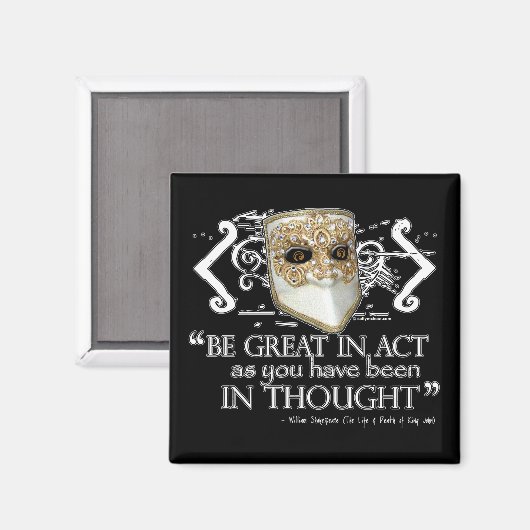 King John Quote Magnet (Vorderseite/Rückseite)