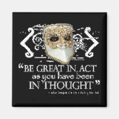 King John Quote Magnet (Vorne)