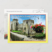 King John's Castle, Limerick, Irland Postkarte (Vorne/Hinten)