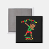 King Juneteenth Melanin Brown Skin Boys Magnet (Vorderseite/Rückseite)