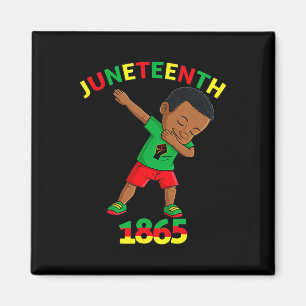 King Juneteenth Melanin Brown Skin Boys Magnet