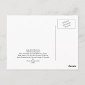 King Kalakaua Statue, Honolulu, HI Postkarte (Rückseite)