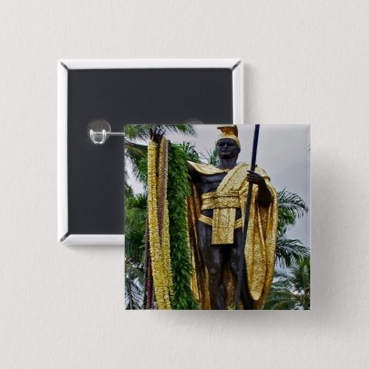 King Kamehameha Button (Vorne & Hinten)