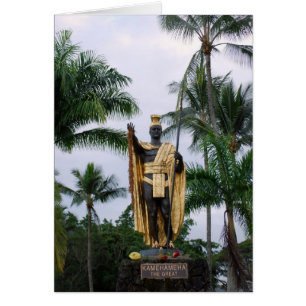 King Kamehameha Statue Card