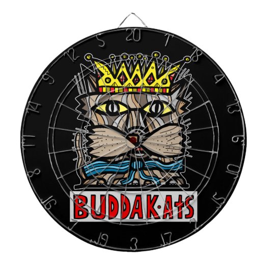 "King Kat" BuddaKats Dartboard Dartscheibe (vorne)