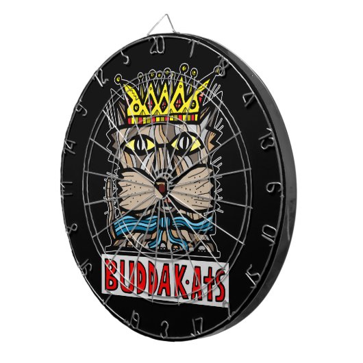 "King Kat" BuddaKats Dartboard Dartscheibe (Vorderseite rechts)