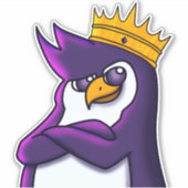 King Kenguin Sticker (Vorderseite)