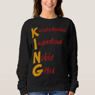 King Knowlege Inspirational Noble Ed Black Hi Sweatshirt