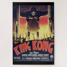 King Kong Challenge-Puzzle im Vintage-Stil 