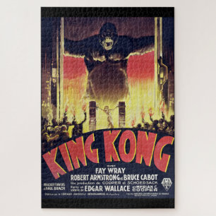 King Kong Challenge-Puzzle im Vintage-Stil Puzzle