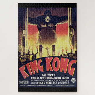 King Kong Challenge-Puzzle im Vintage-Stil  Puzzle