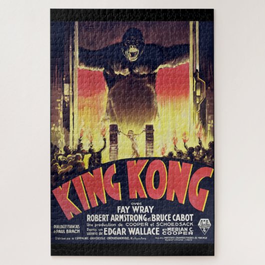 King Kong Challenge-Puzzle im Vintage-Stil  Puzzle (Vertikal)