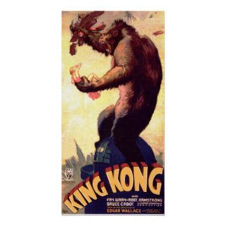 King Kong Monster Retro Vintage Film  Poster