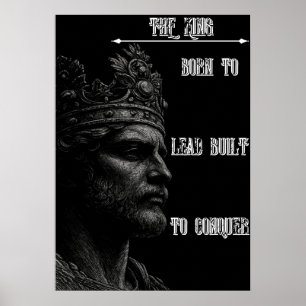 KING Kronen-Wandkunst – beherrsche deinen Raum Poster