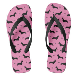 King Kurz Hair Dackel - Muster 1 Badesandalen