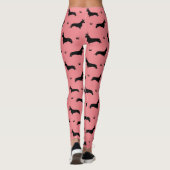 King Kurz Hair Dackel - Muster 1 Leggings (Rückseite)