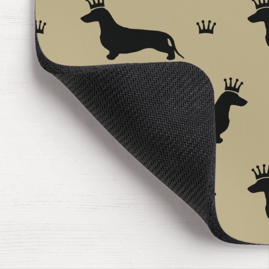 King Kurz Hair Dackel - Muster 1 Mousepad (Ecke)