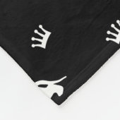 King Kurz Hair Dackel - Muster 2 Fleecedecke (Ecke)