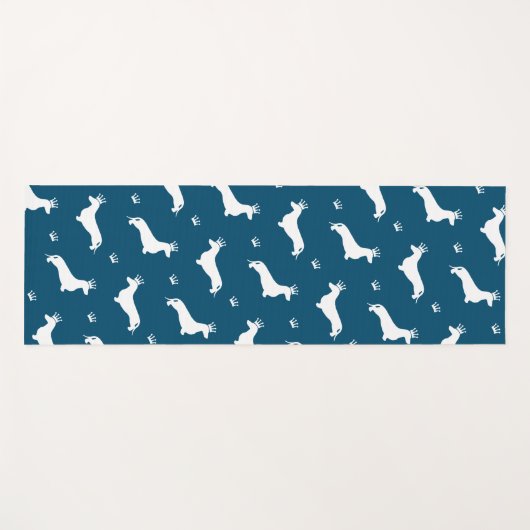 King Kurz Hair Dackel - Muster 2 Yogamatte (Vorderseite (Horizontal))