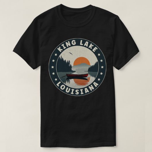 King Lake Louisiana Sunset TShirt (Design vorne)