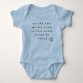 King Lee Quote Baby Bodysuit Baby Strampler (Vorderseite)