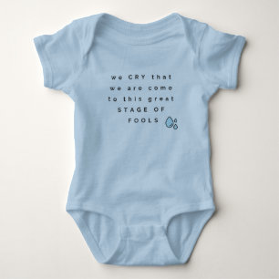 King Lee Quote Baby Bodysuit Strampler