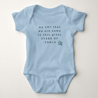 King Lee Quote Baby Bodysuit Strampler