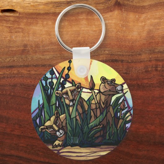 King Lion and Cubs Schlüsselanhänger (Vorderseite)