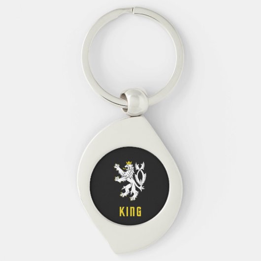 King Lion Crest Keychain Schlüsselanhänger (Vorderseite)
