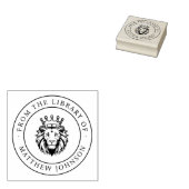 King Lion From The Library Of Custom Name Book Gummistempel (Stempel)