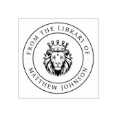 King Lion From The Library Of Custom Name Book Gummistempel (Prägung)