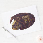 King Lion, King for Day Oval Sticker (Umschlag)