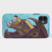 King Lion über Blau Case-Mate iPhone Hülle (Rückseite (Horizontal))