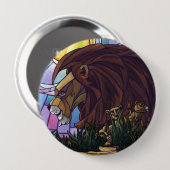 King Lion und Cubs Button (Vorne & Hinten)