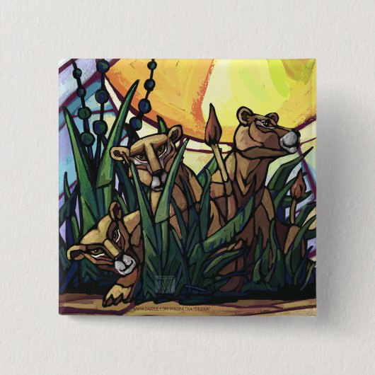 King Lion und Cubs Button (Vorderseite)