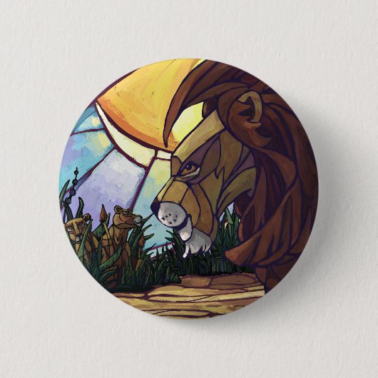 King Lion und Cubs Button (Vorderseite)