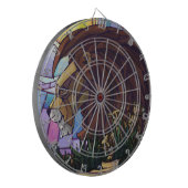 King Lion und Cubs Dartscheibe (Vorderseite Links)