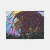 King Lion und Cubs Fleecedecke (Vorderseite (Horizontal))