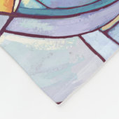 King Lion und Cubs Fleecedecke (Ecke)