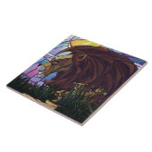 King Lion und Cubs Fliese (Seite)