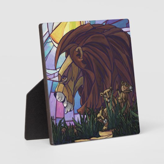 King Lion und Cubs Fotoplatte (Vorderseite)