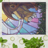 King Lion und Cubs Geschirrtuch (Gefaltet)