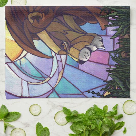 King Lion und Cubs Geschirrtuch (Gefaltet)