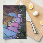 King Lion und Cubs Geschirrtuch (Viertel Falte)