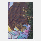 King Lion und Cubs Geschirrtuch (Vertikal)